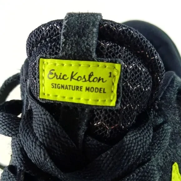 Nike SB Eric Koston Signature Model 6Y Skateboard Shoe. Black Suede/Neon Swoosh - Picture 3 of 15